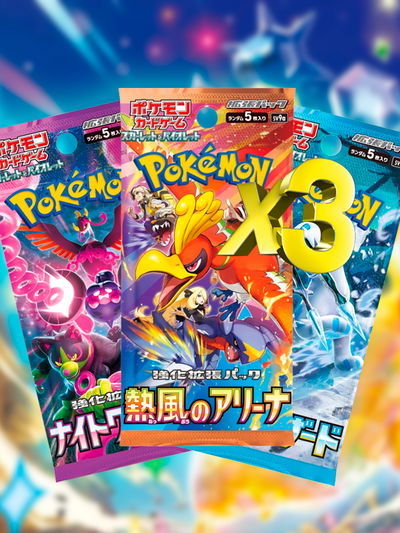 x3 Pokemon TCG - Scarlet & Violet - Hot Air Arena / Snow Hazard / Night Wanderer