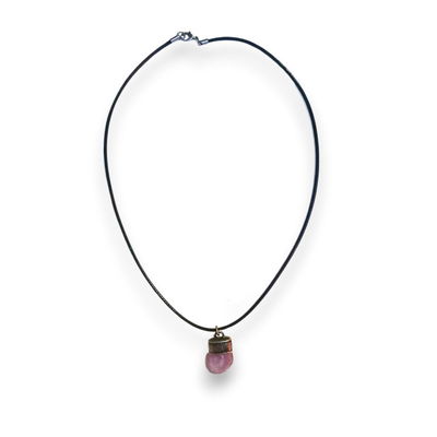 Collar Amatista Engarzada