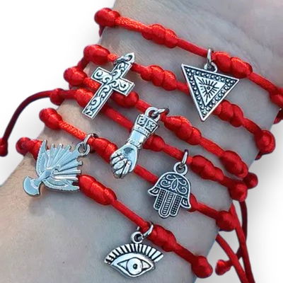 Pulsera 7 Nudos con Dije