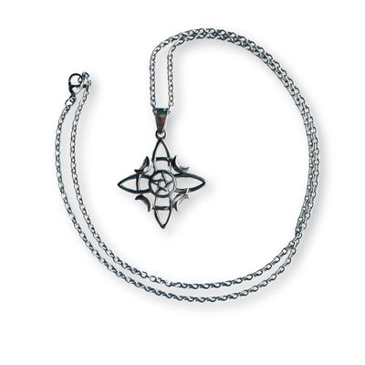  Nudo de Brujas con Pentagrama y Lunas