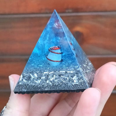 Orgonite Azul – Protección Energética 6cm