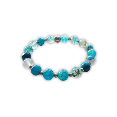 Pulsera Energética CALMA Ágata Turquesa