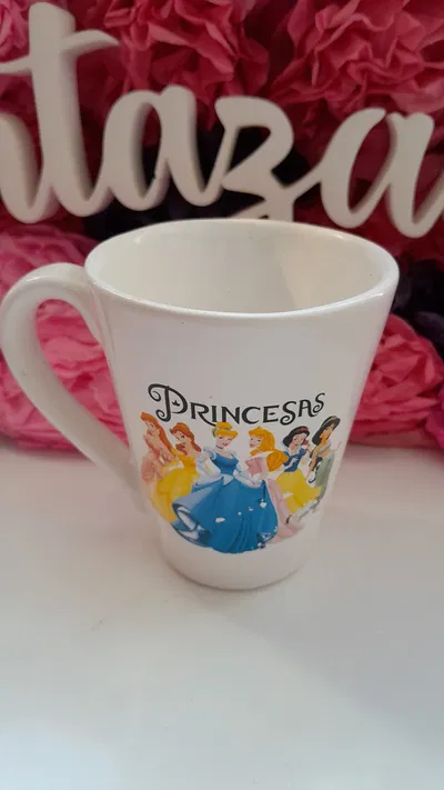Taza Princesas c/ detalles 
