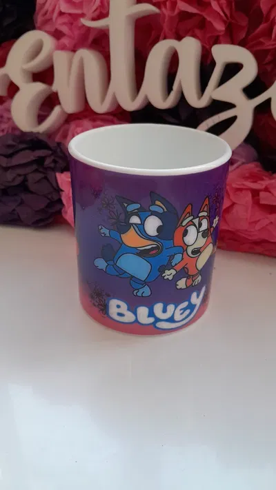 Taza Plástica Bluey