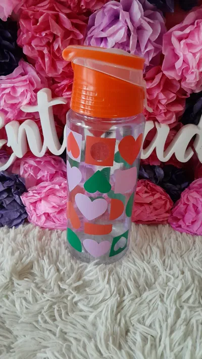 Botella Corazones