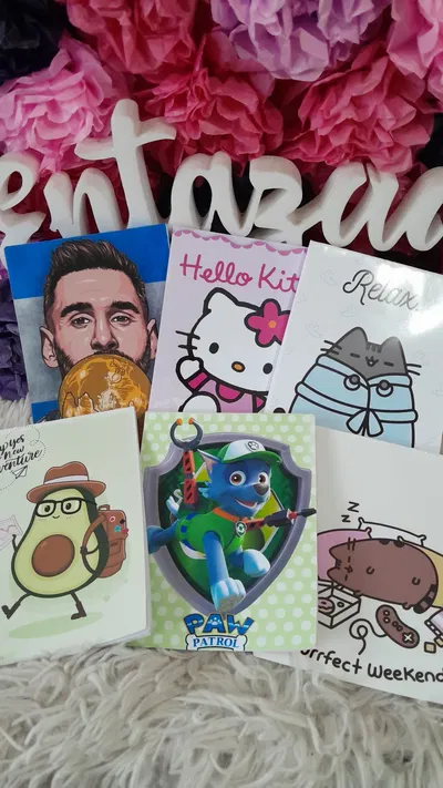 Block de notas personajes
