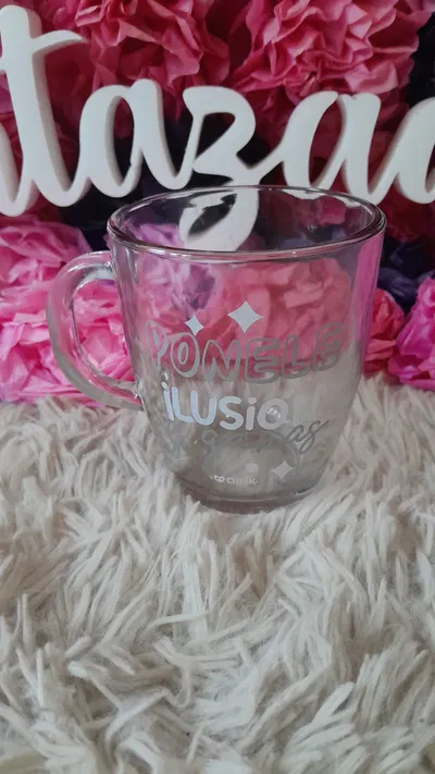 Taza vidrio Ilusión 