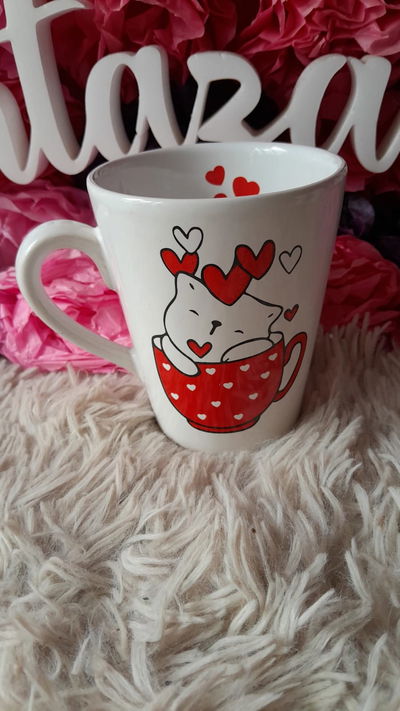 Taza Gatito Corazon