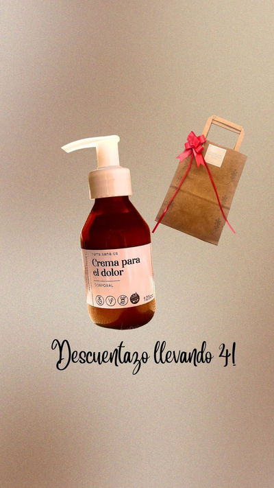 Cremas para el dolor por 4 uidades