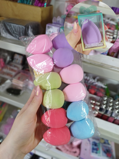 Esponja de maquillaje con caja PACK x2