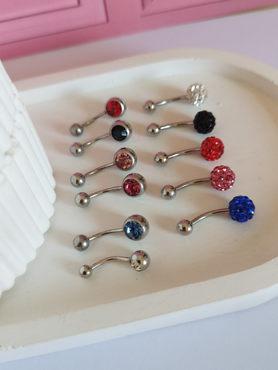 Set x2 piercing ombligo