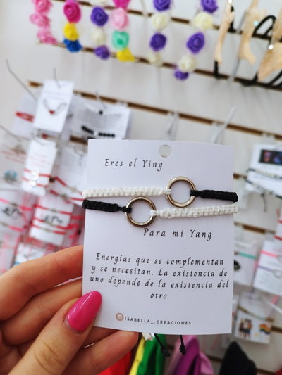 Pulseras para compartir Ying y Yang