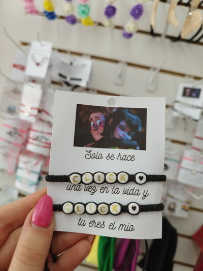 Pulseras para compartir Click