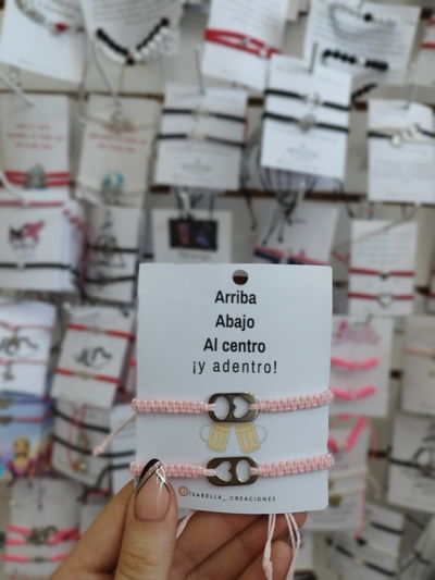 Pulseras para compartir Chapita