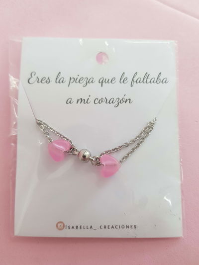 Collar para compartir Iman y corazon luminoso