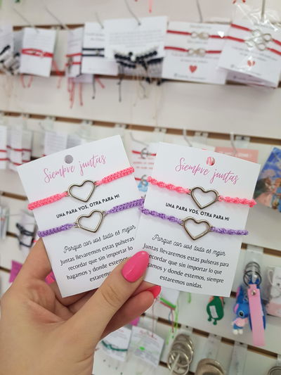 Pulseras para compartir Siempre Juntas