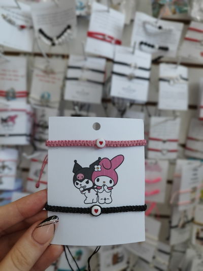 Pulseras para compartir Kuromi y My Melody