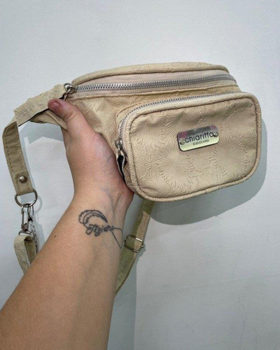 Riñonera Beige
