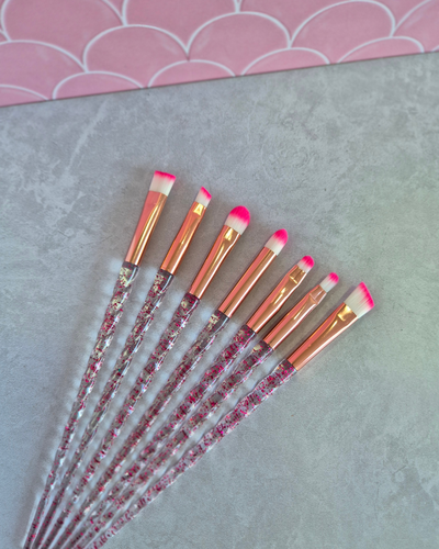 Set x7 brochas glitter
