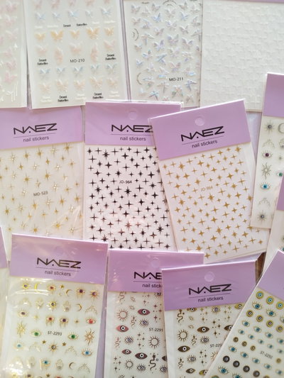 Stickers para deco uñas PACK x2 surtido
