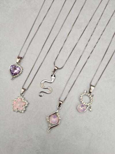 Conjunto plateado surtido