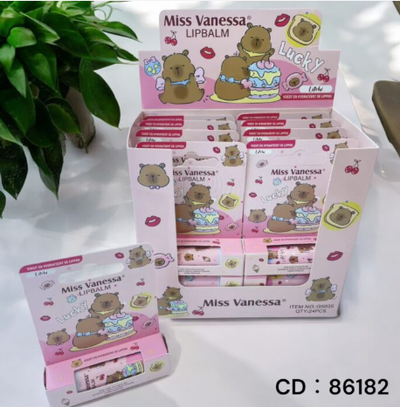 Balsamo labial capibara PACK X6