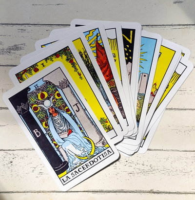 Mazo Tarot formato (A5) Rider Simple Faz 22 Arcanos Mayores 