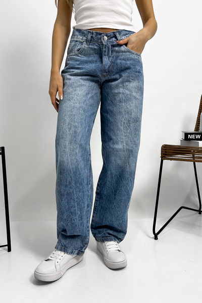 Denim BAGGY azul rigido