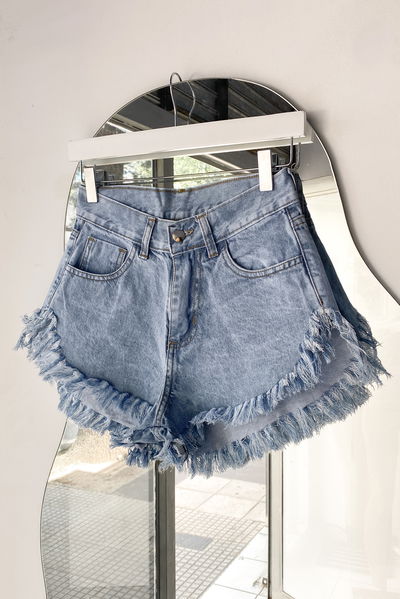 Short Playero nevado denim rigido