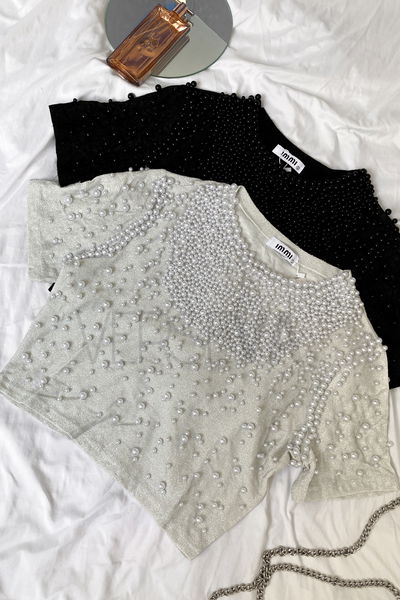 Remera perlas