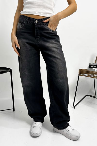 Denim BAGGY negro rigido