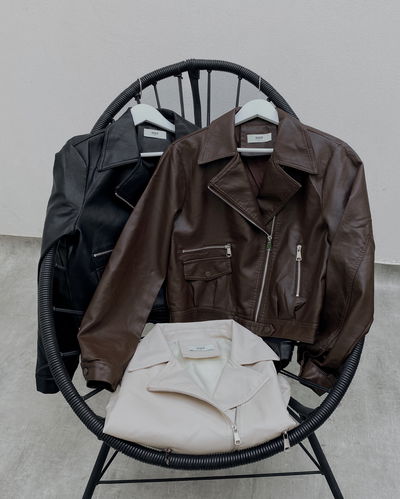 Campera bruna eco cuero