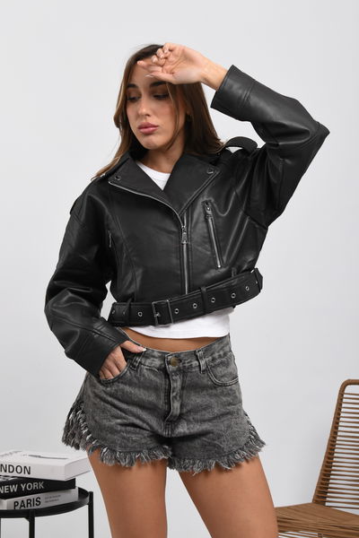 CAMPERA OVERSIZE ECO CUERO