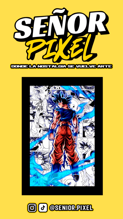 "Goku Ultra Instinto" Cuadro Anigamer