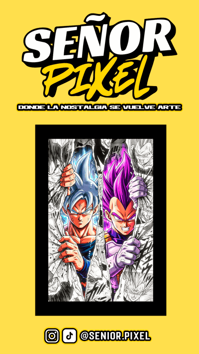 "Goku Vegeta" Cuadro Anigamer