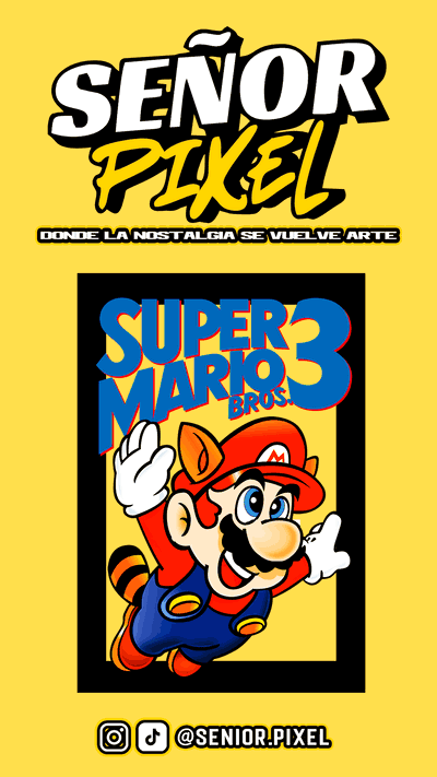 "Super Mario 3" Cuadro Anigamer