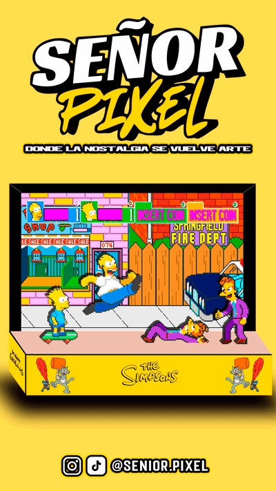 "The Simpsons Arcade" Diorama Gamer
