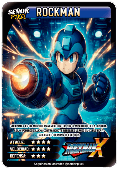 "Rockman" Tarjeta holografica