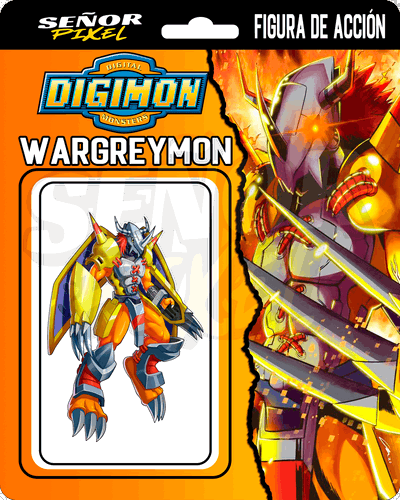 "Wargreymon" Figura de acción