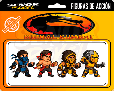 "Mortal Kombat" Figura de acción horizontal