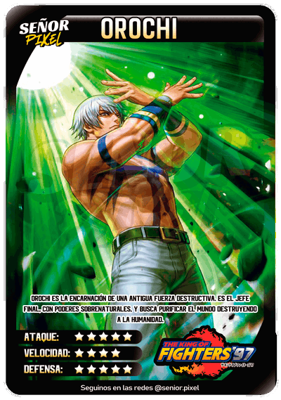 "Orochi KOF 97" Tarjeta holografica