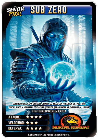 "Sub Zero" Tarjeta holografica