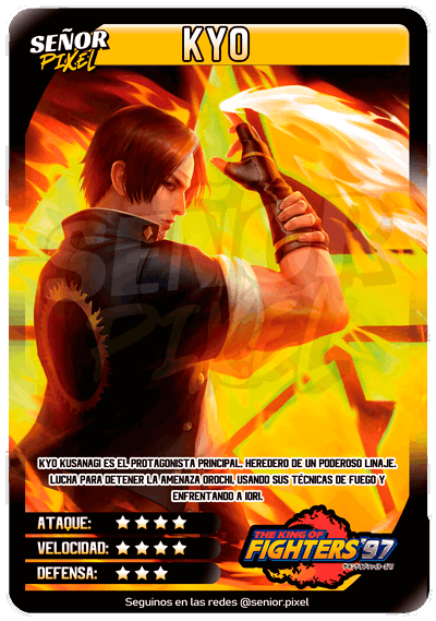 "Kyo KOF 97" Tarjeta holografica