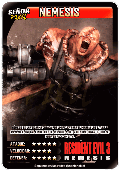"Nemesis" Tarjeta holografica