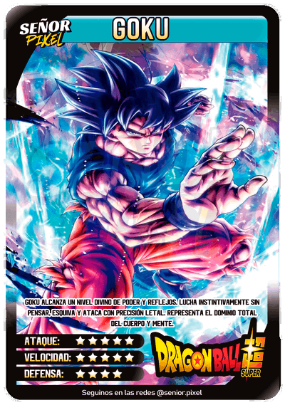 "Goku Ultra Instinto" Tarjeta holografica