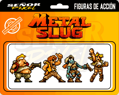 "Metal Slug" Figura de acción horizontal