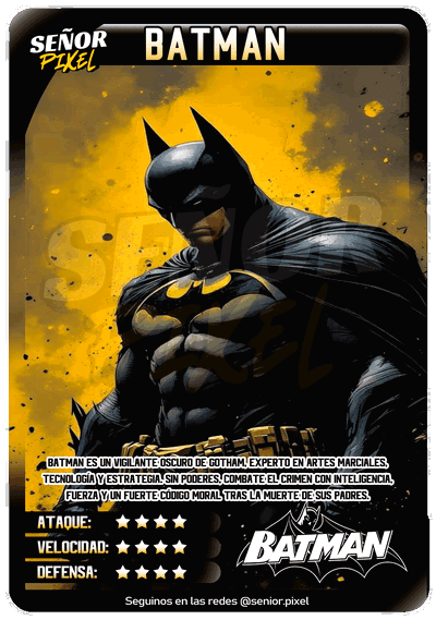 "Batman" Tarjeta holografica
