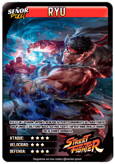 "Ryu" Tarjeta holografica