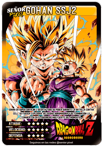 "Gohan SSJ2" Tarjeta holografica