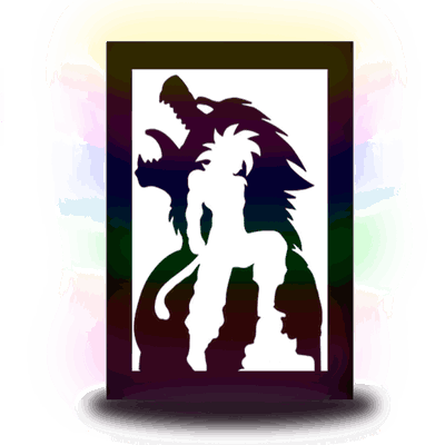 Cuadro Luminoso "Goku SSJ4"